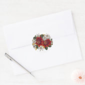 Warratha Flannel Flower Ronde Sticker (Envelop)
