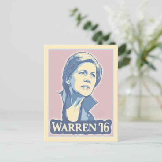 Warren '16 briefkaart (Staand voorkant)