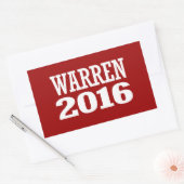 WARREN 2016 RECHTHOEKIGE STICKER (Envelop)