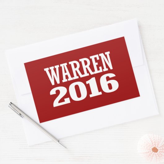 WARREN 2016 RECHTHOEKIGE STICKER (Envelop)