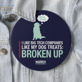 Warren 2020 - Bailey - Break Big Tech op Ronde Button 6,0 Cm (In situ)