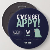 Warren 2020 - Bailey - C'Mon Haal APPY! Ronde Button 6,0 Cm (Voorkant /achterkant)