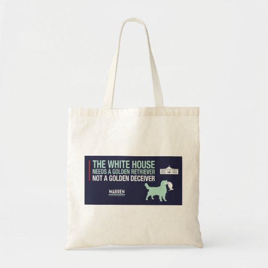 Warren 2020 - Bailey - Golden Retreiver Tote Bag (Voorkant)
