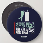 Warren 2020 - Bailey - Ze heeft daar ook een plan  Ronde Button 6,0 Cm (Voorkant /achterkant)