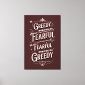 Warren Buffet Quote Canvas Afdruk (Voorkant)