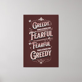 Warren Buffet Quote Canvas Afdruk