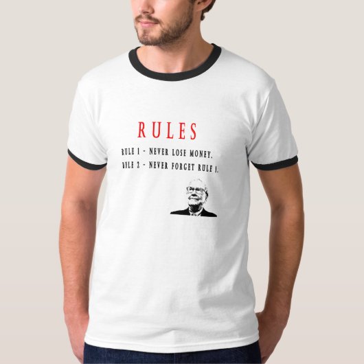 Warren Buffet Rule Shirt (Voorkant)