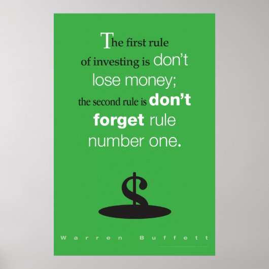 Warren Buffett poster (Voorkant)