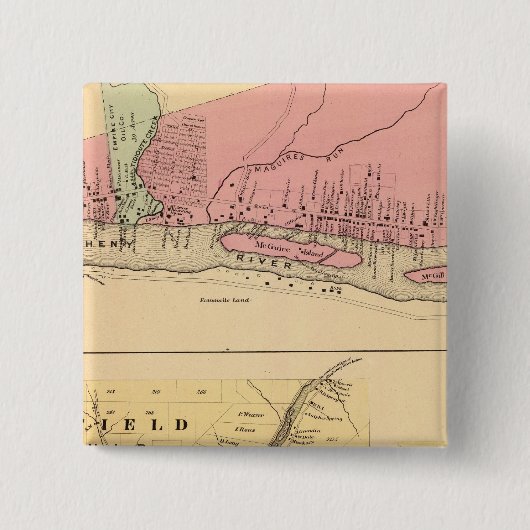 Warren Co oliegebied Vierkante Button 5,1 Cm (Voorkant)