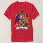 Warren Coat of Arms Family Crest T-shirt (Design voorkant)