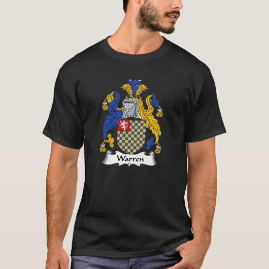Warren Coat of Arms Warren Family Crest T-shirt (Voorkant)