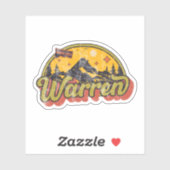 Warren, Connecticut Sticker (Vel)