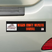 Warren County Baseball Bumpersticker (Op auto)
