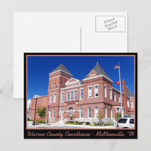 Warren County Courthouse - McMinnville, TN Briefkaart (Voorkant / Achterkant)