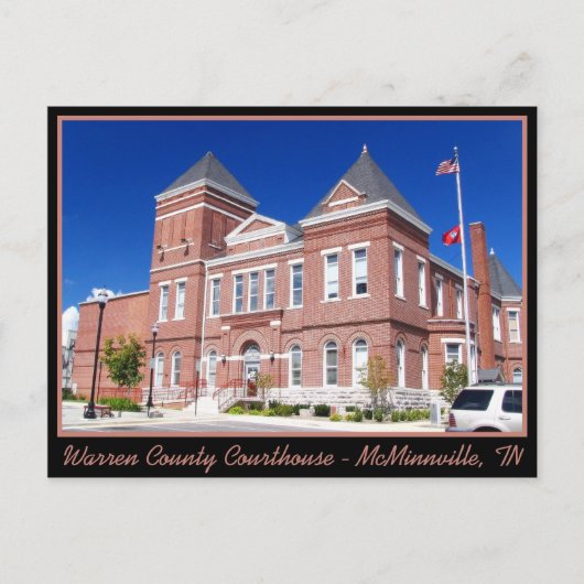 Warren County Courthouse - McMinnville, TN Briefkaart (Voorkant)