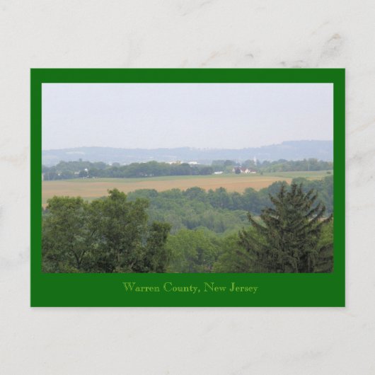 Warren County, New Jersey Briefkaart (Voorkant)