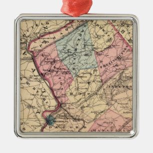 Warren County, NJ Metalen Ornament
