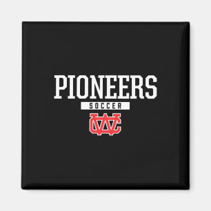 Warren County Pioneers Logo Voetbal Hs Magneet