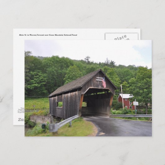 Warren Covered Bridge - Briefkaart (Voorkant / Achterkant)