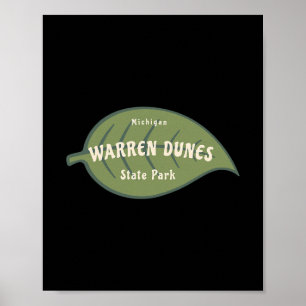 Warren Dunes State Park Michigan Herfstbladeren Va Poster