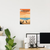 Warren Dunes State Park Michigan Vintage Poster (Thuiskantoor)