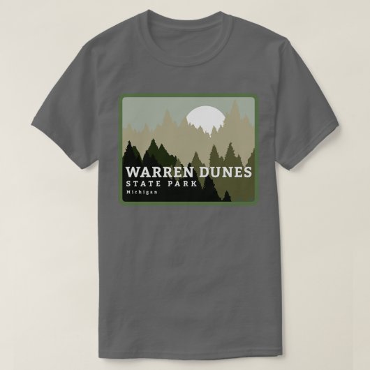Warren Dunes State Park, Michigan Wilderness T-shirt (Design voorkant)