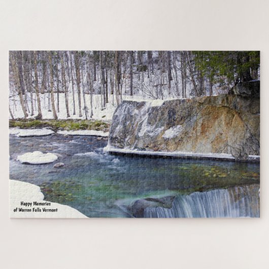 Warren Falls Vermont. Legpuzzel (Horizontaal)