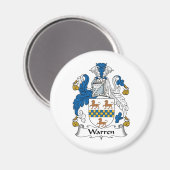 Warren Family Crest Magneet (Voorkant / Achterkant)