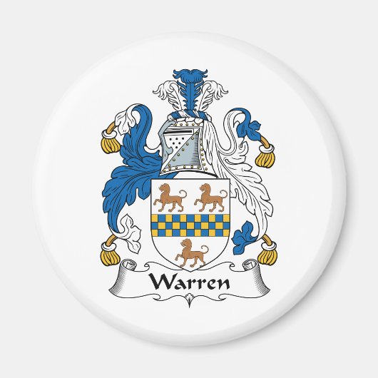 Warren Family Crest Magneet (Voorkant)