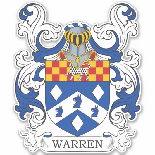 Warren Family Crest Sticker (Voorkant)