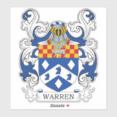 Warren Family Crest Sticker (Vel)