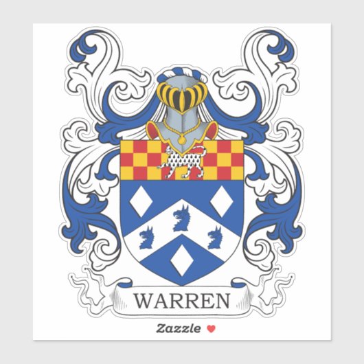Warren Family Crest Sticker (Vel)