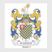 Warren Family Crest Sticker (Vel)