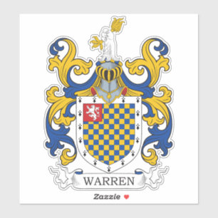 Warren Family Crest Sticker