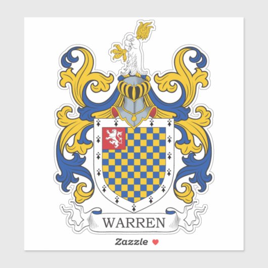 Warren Family Crest Sticker (Vel)