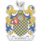 Warren Family Crest Sticker (Voorkant)