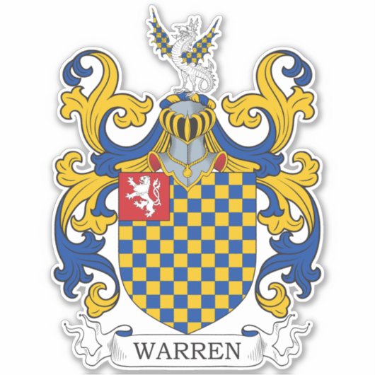 Warren Family Crest Sticker (Voorkant)