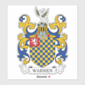 Warren Family Crest Sticker (Vel)