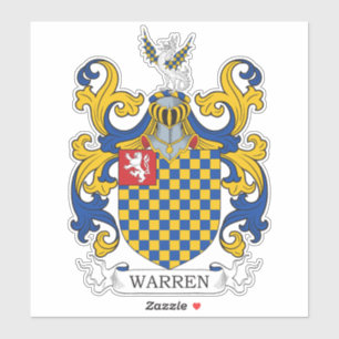 Warren Family Crest Sticker