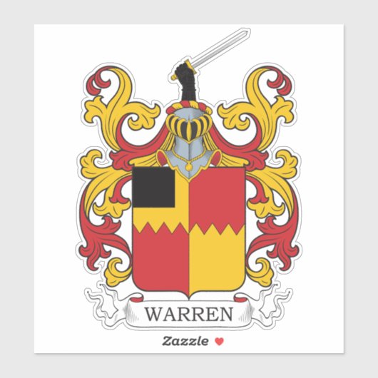 Warren Family Crest Sticker (Vel)