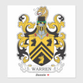 Warren Family Crest Sticker (Vel)