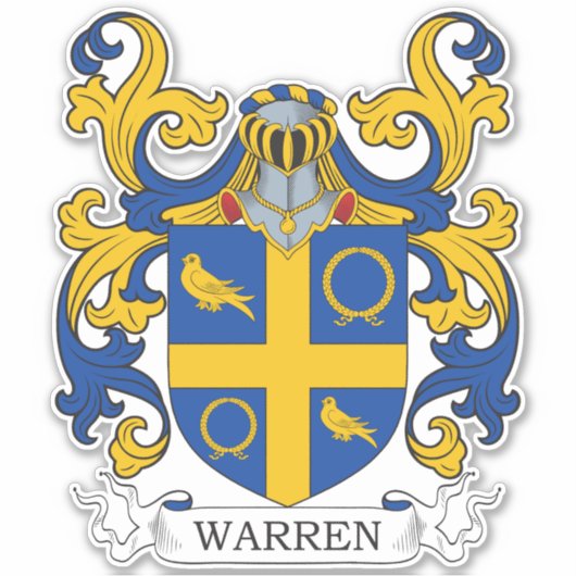 Warren Family Crest Sticker (Voorkant)