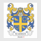 Warren Family Crest Sticker (Vel)