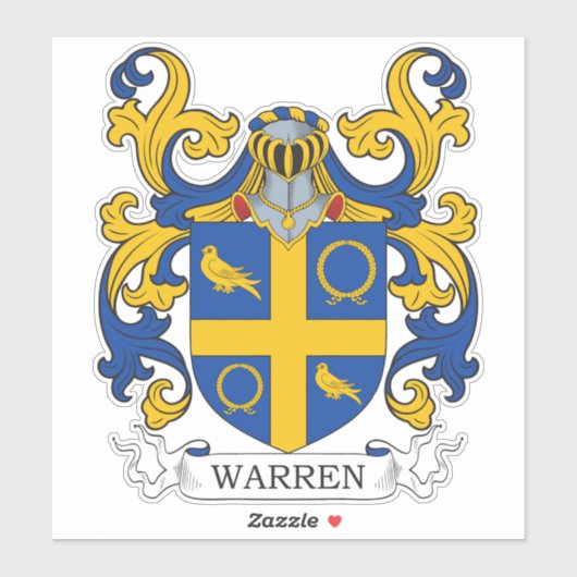 Warren Family Crest Sticker (Vel)