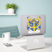 Warren Family Crest Sticker (Laptop op bureau)