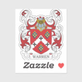 Warren Family Crest Sticker (Vel)