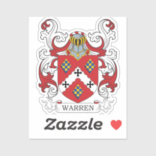 Warren Family Crest Sticker