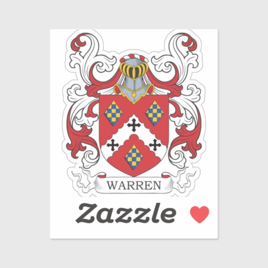 Warren Family Crest Sticker (Vel)