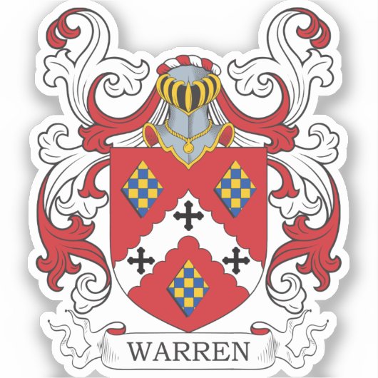Warren Family Crest Sticker (Voorkant)