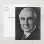 Warren G. Harding 29 Briefkaart (Voorkant / Achterkant)